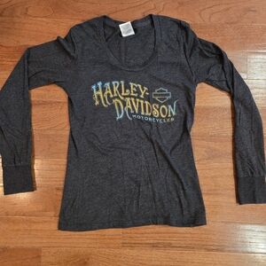 Harley-Davidson Charcoal Long Sleeve Tee